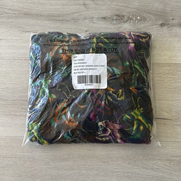 Anthropologie Breezy Sheer Balloon-Leg Pants BLK Motif L NWT IN PACKAGE - Picture 8 of 10